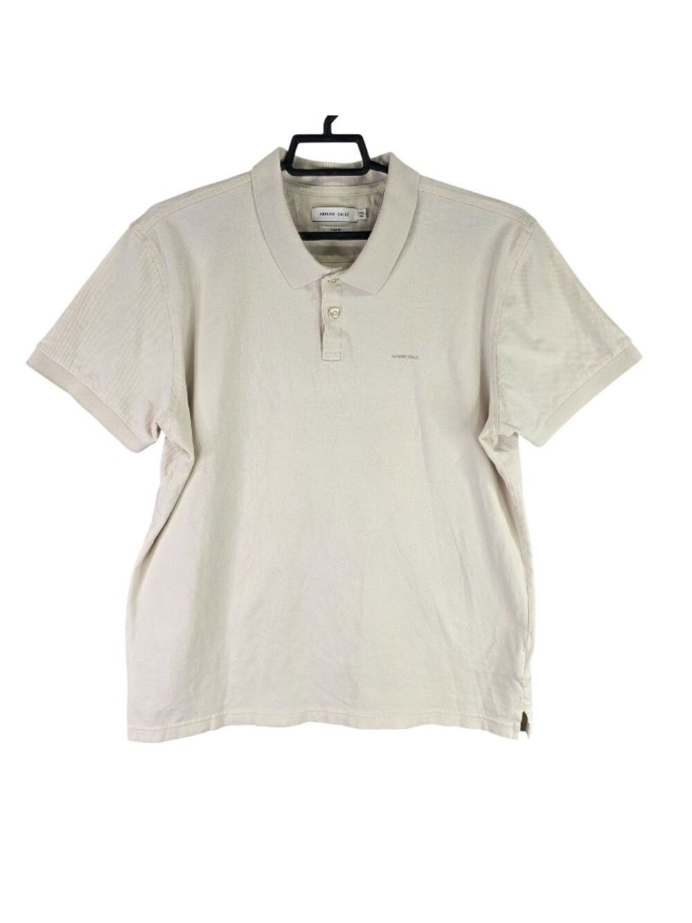 Mens Arturo Calle Beige Slim Fit Polo Shirt Short Sleeve Cotton Size XXL